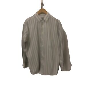 Kenneth Cole Reaction Men's Size 16.5-34/35 Blue, Gray Point Collar Dress Shirt